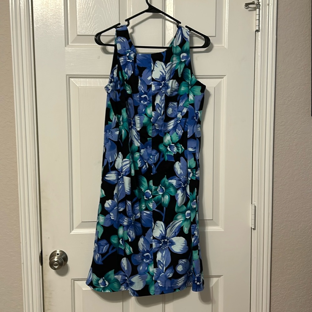 KIM Kim Rogers Black & Blue Dress Size L